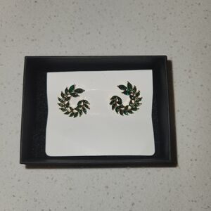Green Leaf Earrings